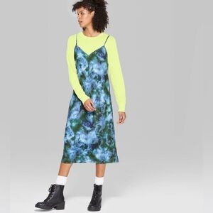 WILD FABLE| marble • tie dye print shift dress